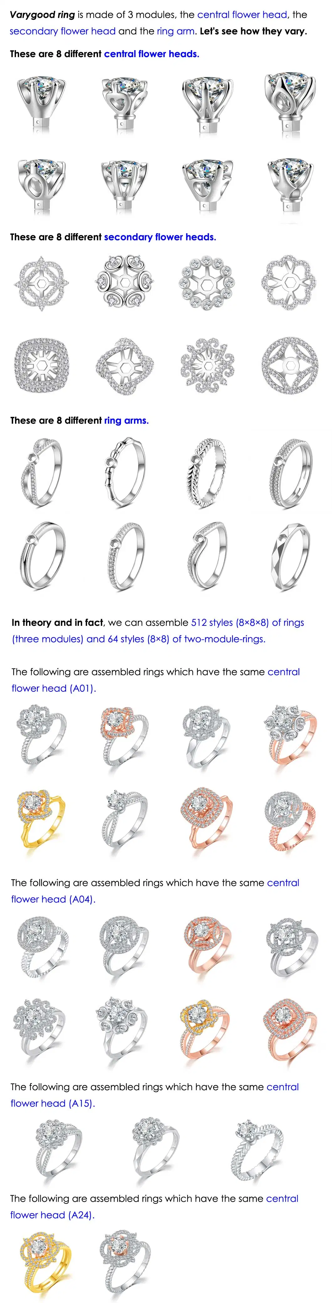 18K Gold Diamond Rings Fine Jewelry Manufacturer