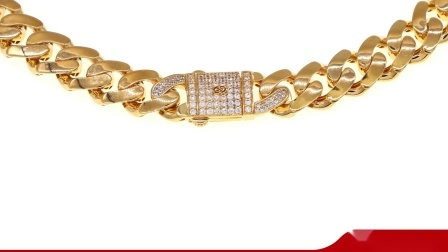 Fashion Hip Hop Classic Cuban Link Chain Cubic Zirconia Miami Cuban Link Chocker Necklace/Bracelet for Men Women