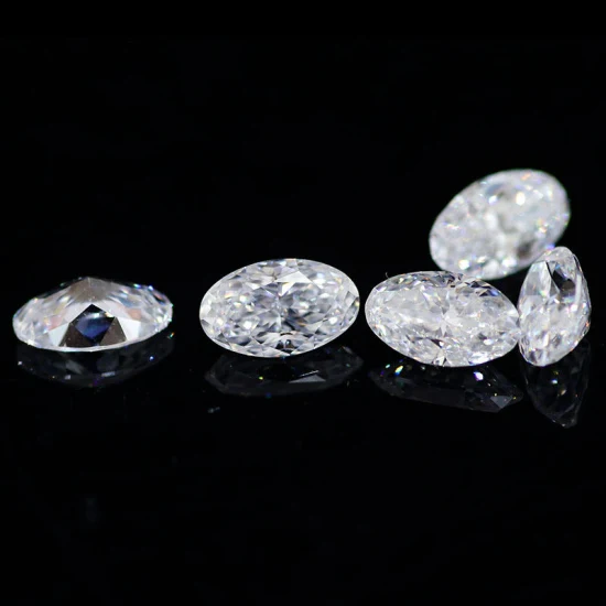 New Arrival Hybrid Oval Elongated Cut Colorless Moissanite Def