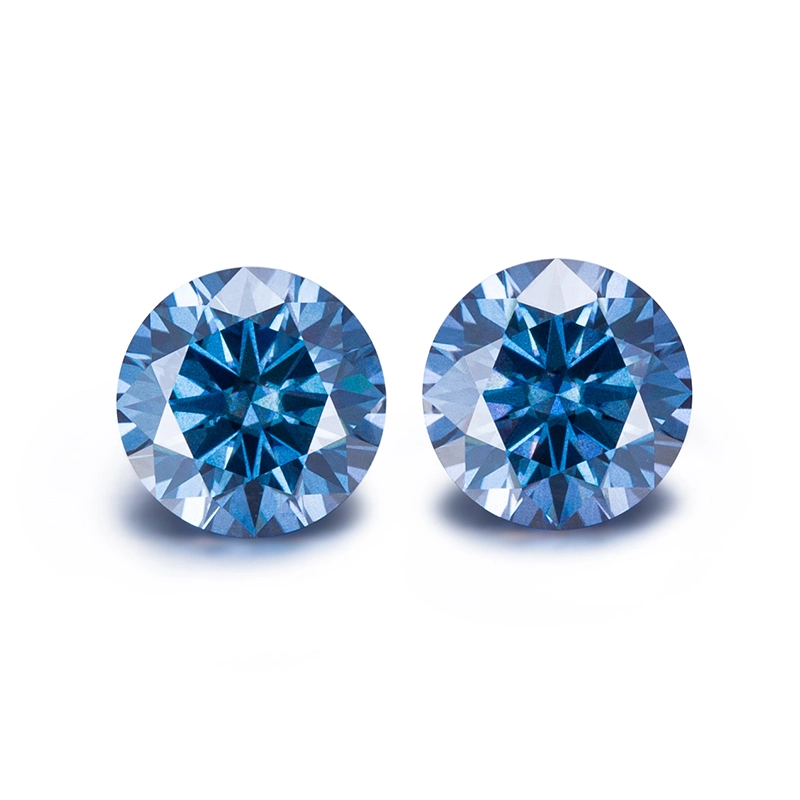 Messi Gems Coated Color Moissanite Sapphire Blue Color Moissanite