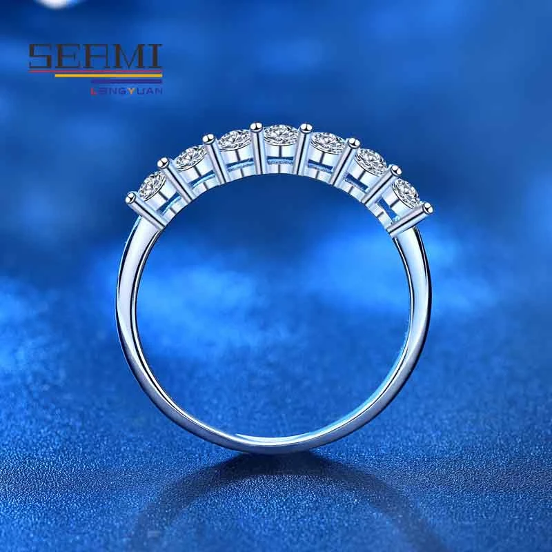 Luxury White Gold Diamond Wedding Engagement Moissanite Rings for Women